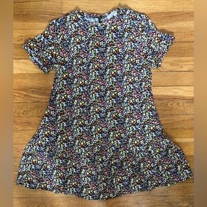 LOFT multicolored floral swing dress XSP